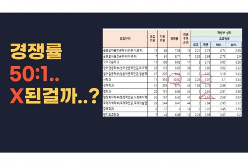 대학경쟁률 분석: 2024년 입학자 자격 기준 변화